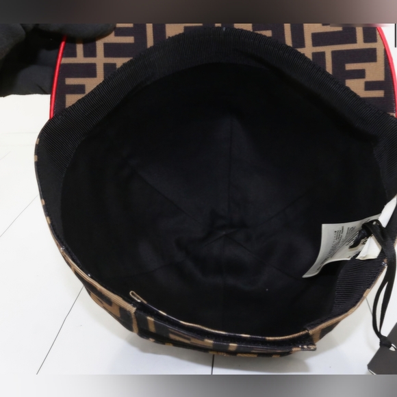 Fendi Brown FF Jacquard Baseball Cap Like New!! - Picture 3 of 5